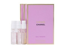 CHANEL CHANCE EAU TENDRE EDP 1.5ml .05fl oz x 3 PERFUME SPRAY SAMPLE VIALS