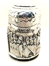 Judica Israeli Artist Raphael Abecassis Sterling Electroform Bank 482 Grams