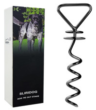 Sliridog Heavy Duty Dog Tie Out Stake, Easy Installation, Brand New  Fast Ship