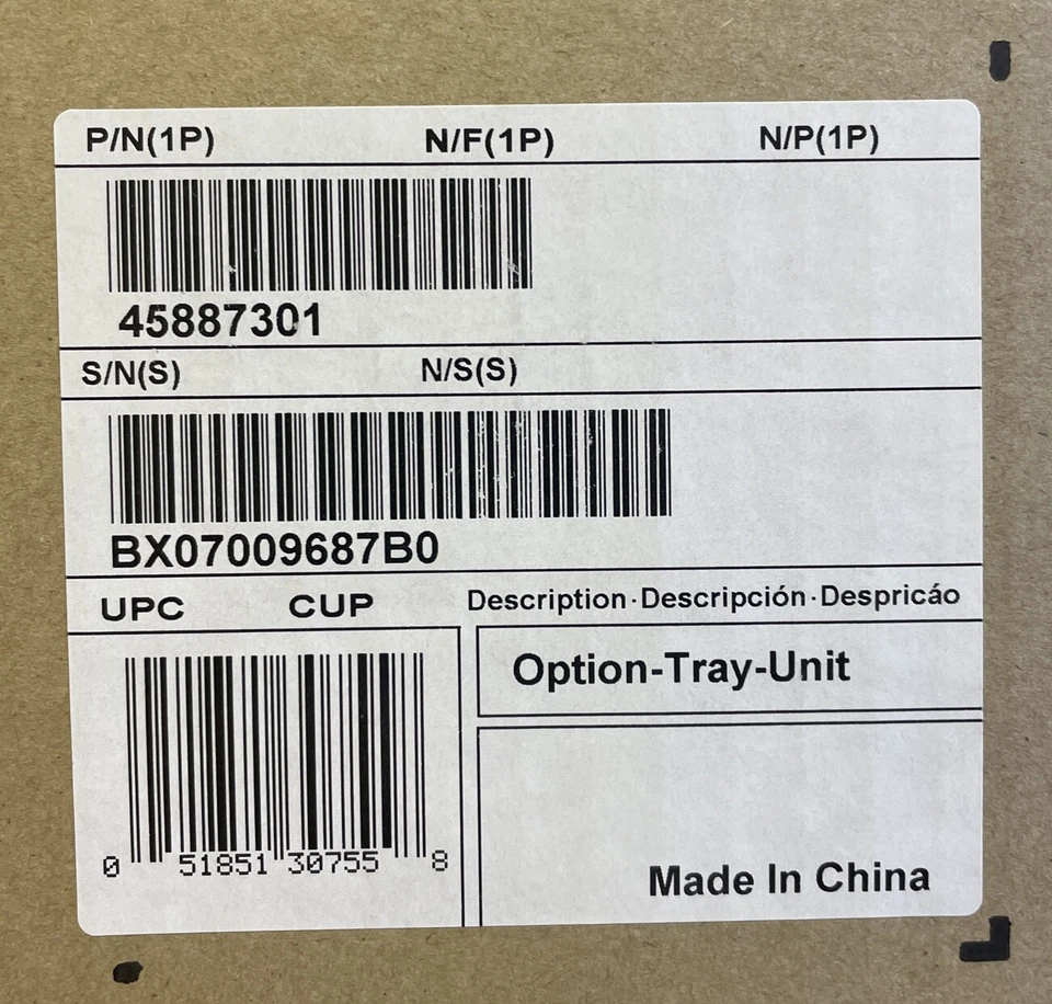 New OEM OKI Paper Drawer 535 Sheet 45887301 Free Shipping - Image 2 of 4