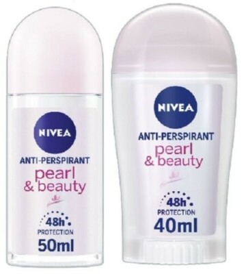 Nivea 40ml & 50ml Pearl & Beauty Antitranspirant Deodorant Stick für Frauen
