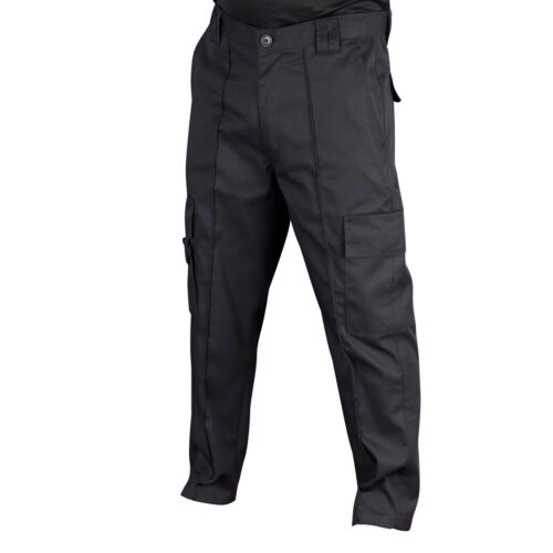  Pantaloni da lavoro da combattimento cargo da uomo PESANTI da lavoro da indossare pantaloni multitasche Regno Unito - Foto 1 di 31