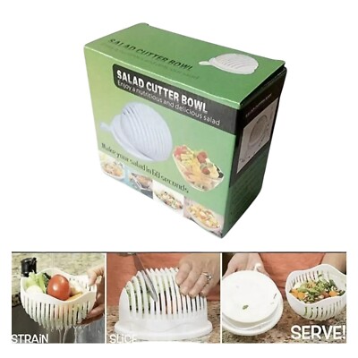Salad Cutter Bowl Quick & Easy Vegetable Chopper for Fresh Salads