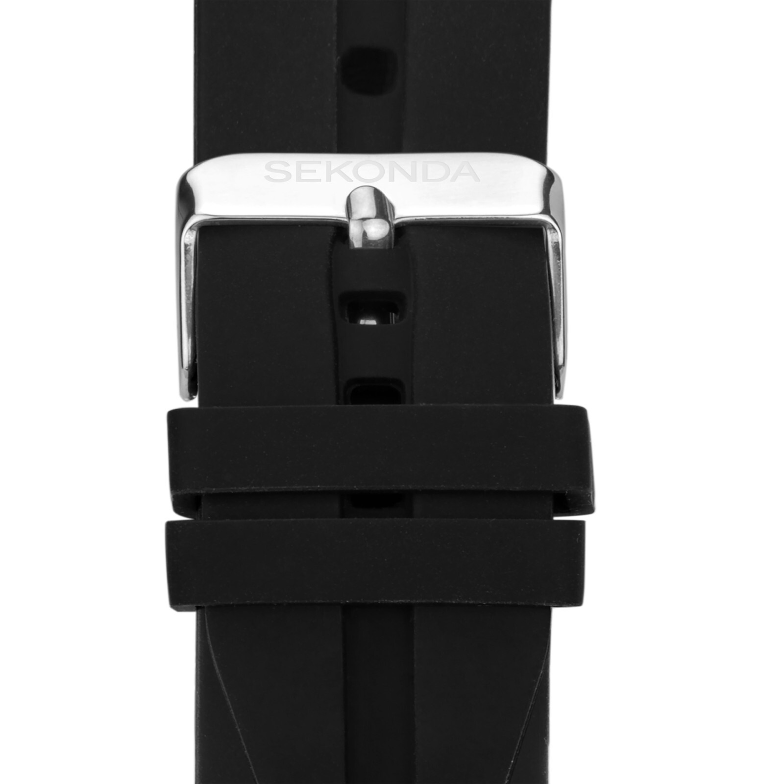 Sekonda Mens Balearic 44mm Black with Rubber Strap Model 30118 RRP £39.99