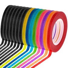 Cridoz 15 Rolls 1/8 Whiteboard Thin Tape Pinstripe Art Tape Dry Erase Board G...