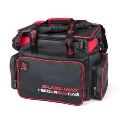Nytro Sublime Feeder Box Bag Heavy Duty Fishing Luggage -22400033- Black and Red