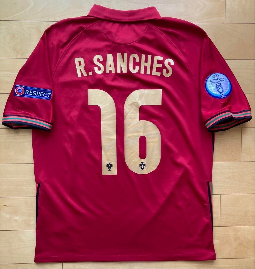 Camiseta Oficial Renato Sanches Portugal Casa 2020 Euro Talla:L Japón Envío Gratis Usada