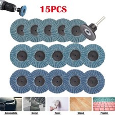 15 Stücke Fächerscheibe 50mm Mini Schleifscheiben Fächerscheiben 40/60/80 Korn