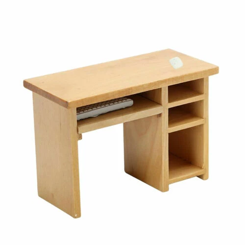 Arredamento scrivania in legno per case di bambole e miniature