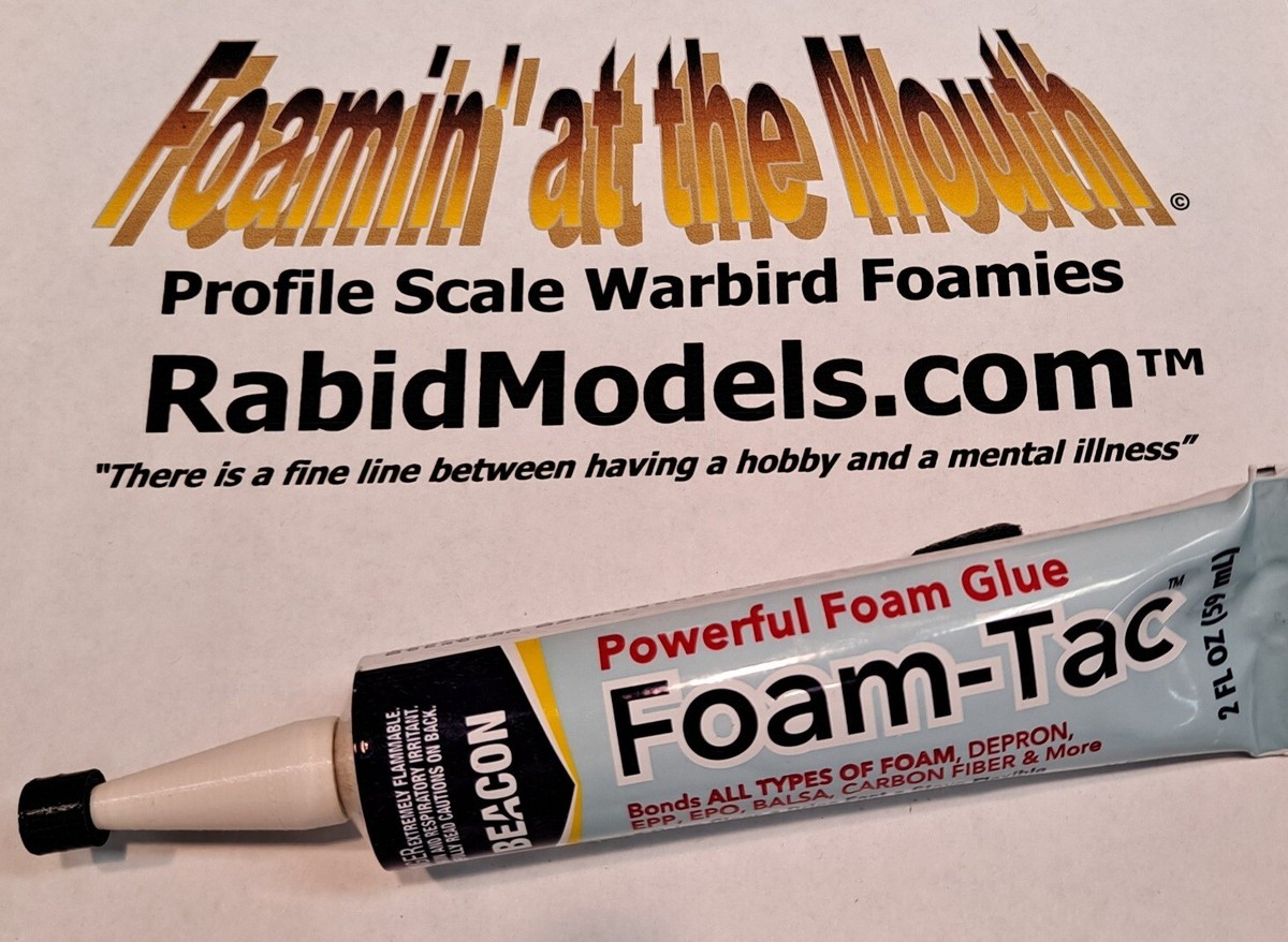 2 oz Tube BEACON FOAM-TAC GLUE with 2 CUSTOM NOZZLES fast