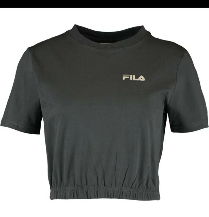 Fila Womens Dark Green Crop Top Size Large New with tags