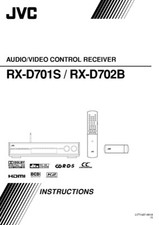 JVC RX-D701SB RX-D702BB Receiver Owners Instruction Manual Reprint