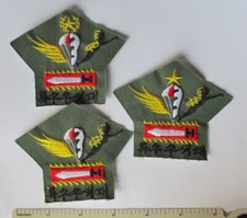 Set of 3 ROK KOREAN MARINE AIRBORNE PARACHUTE SCUBA DIVER Skull PATCHES KOREA