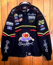 JH Design Mens Size 3XLarge  Nascar Racing Jacket Black