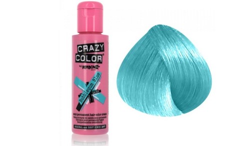 4 x Crazy Colour Bubblegum Blue 63 Haarfärbemittel inkl. Tönung Pinsel Schale & Handschuh 🧤 - Bild 3 von 3
