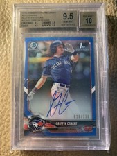 2018 Griffin Conine Bowman Chrome Draft Auto Blue Refractor BGS 9.5 True Blue 💎