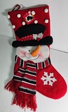 NWT "Holiday Inspirations" Snowman Christmas Stocking