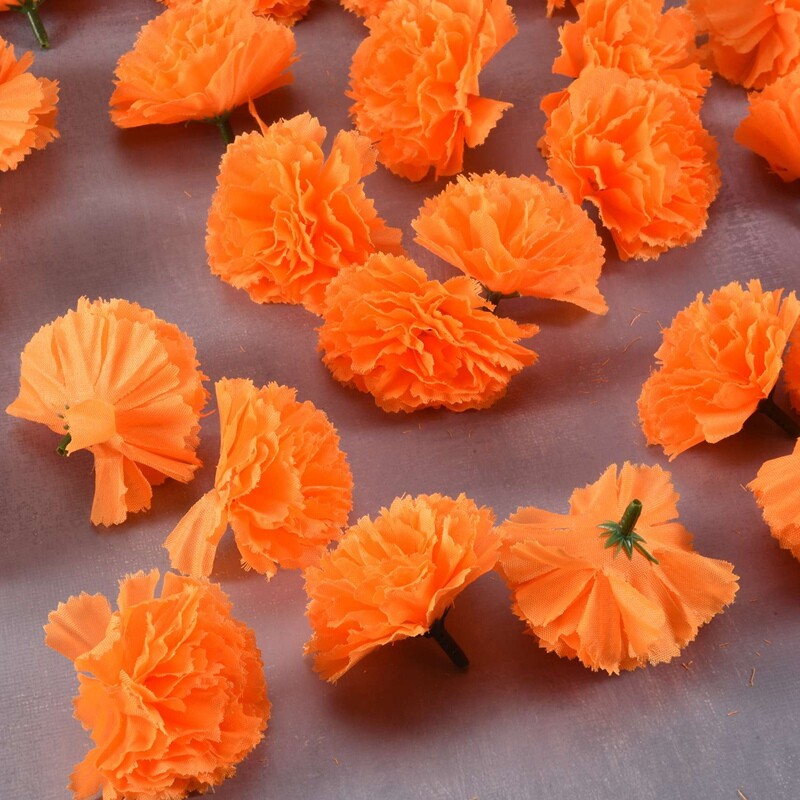Marigold Flower Heads Bulk, 100Pcs Heads for Garlands9866 eBay