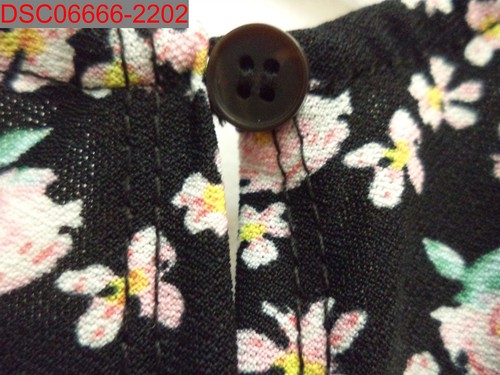 NWT - Good Luck Girl Girl's Black Floral Print Crepe Romper, Sz XS 840152711191 - Picture 3 of 10