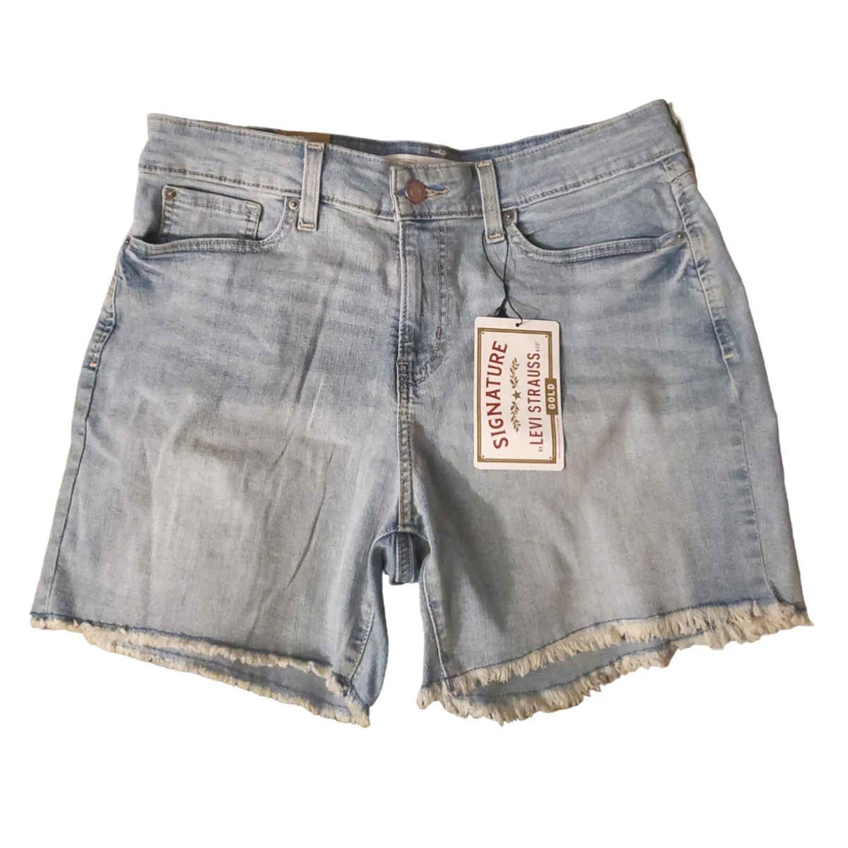SIGNATURE by LEVI STRAUSS Co. Gold Label Mid Rise Cutoffs Shorts Womens size 8