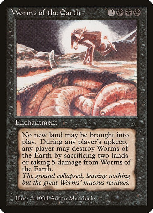 Worms of the Earth 1x MtG The Dark DRK SP/NM