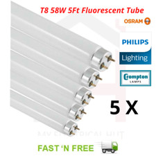 5X T8 58W 5Ft Fluorescent Tube Replacement Daylight /Warm White/ Normal/ Cool 