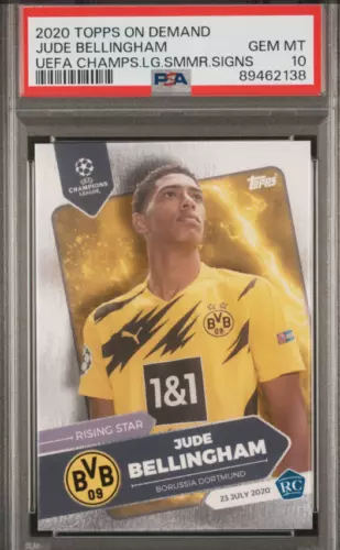 2020 On Demand UCL Summer Signings Rising Star Jude Bellingham PSA 10 Rookie RC