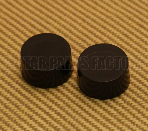 PK-3230-023 (2) Plain No Numbers Black Speed Knobs for Most USA Made Guitars