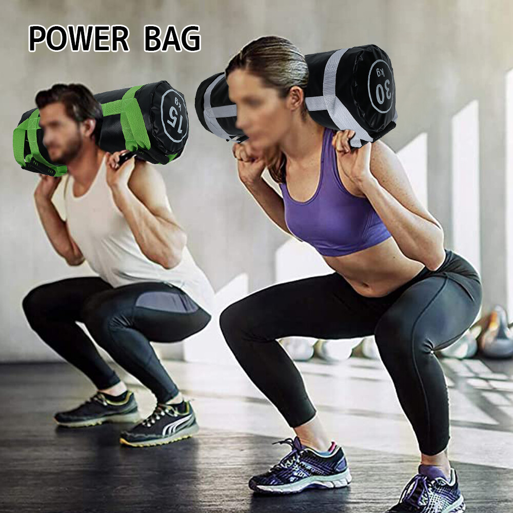 15/30KG Fitness Sandbag Sand Power Weights Bag Gym Strength Training
