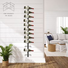 Wall Wine Rack for 12 Wine Bottles, DIY Detachable Wine Storage Organizer   