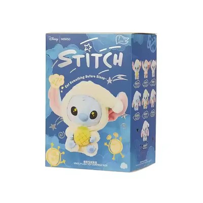 Miniso Stitch Eat Something Before Sleep Series Vinyl Figure Confirmed Blind Box