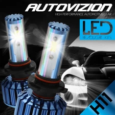 AUTOVIZION LED HID Headlight Conversion kit H11 6000K for 2008-2010 Saturn Vue