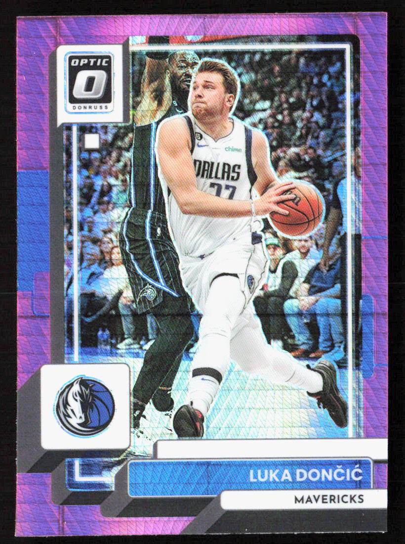 2022 Panini Donruss Optic Luka Doncic Hyper  Pink Prizm #160 Dallas Mavericks