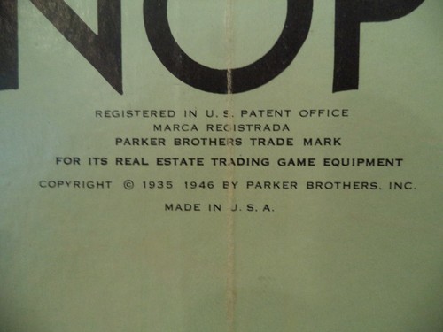 Vintage Monopoly Parker Brothers Board Game MIXED SET CARDS DATED 1936? - Picture 10 of 11