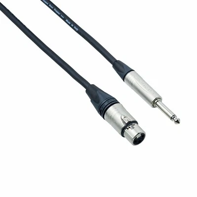 Cavo microfono Strumenti Neutrik Cannon XLR Femmina e Jack mono