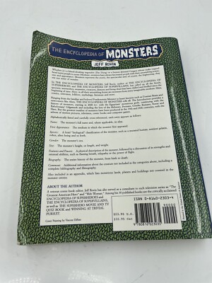 Encyclopedia of Monsters by Jeff Rovin