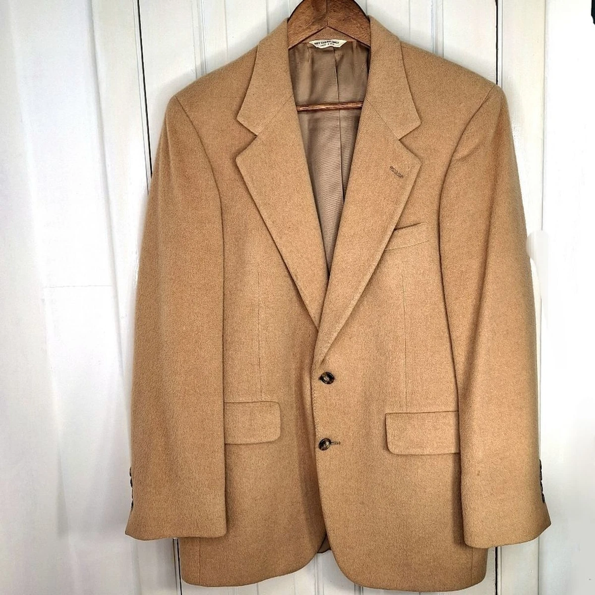 Vintage Bill Blass John Wanamaker 100 Camel Hair Blazer Sport