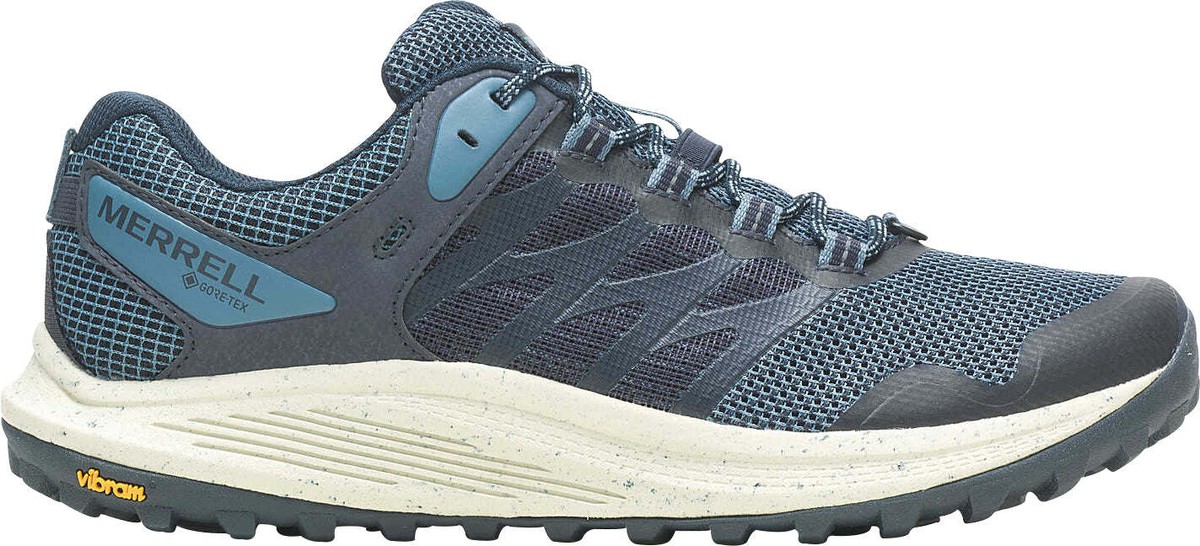 Merrell Blue and Black Athletic Shoes with Cushioned Midsole Cut in half: Merrell Agility Peak 6 Review (2026) | RunRepeat main image 3