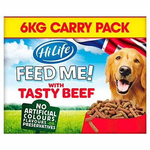 HiLife FEED ME! - Complete Dry Dog Food - Tasty Beef Cheese Vegetables - Soft,
Opens in a new window