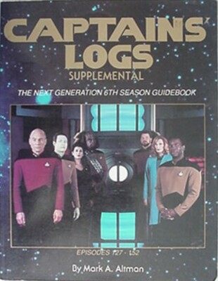 STAR TREK NEXT GENERATION 6TH SEASON GUIDE BOOK, 1993 BOOK^