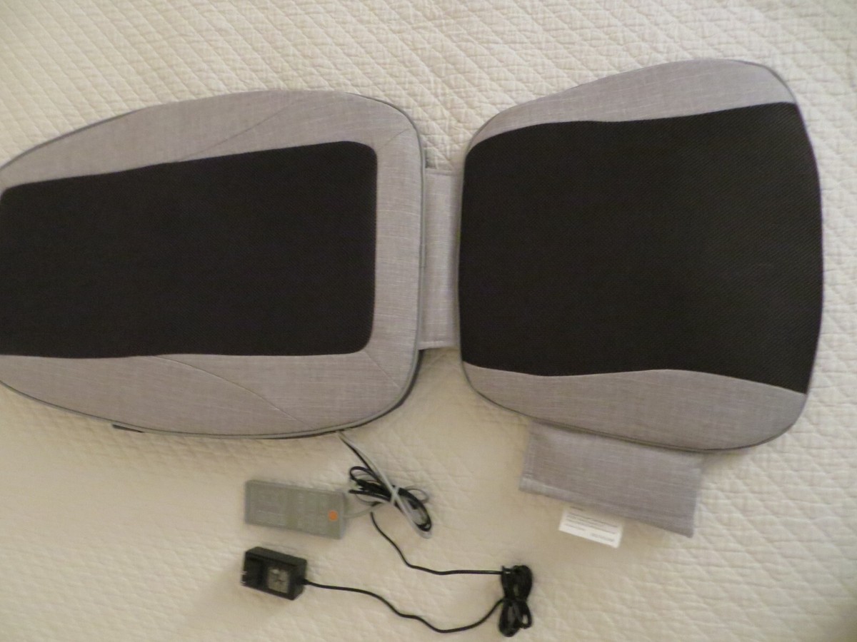 Sharper Image Smartsense Shiatsu Realtouch Chair Back Massager Heat Vibrate