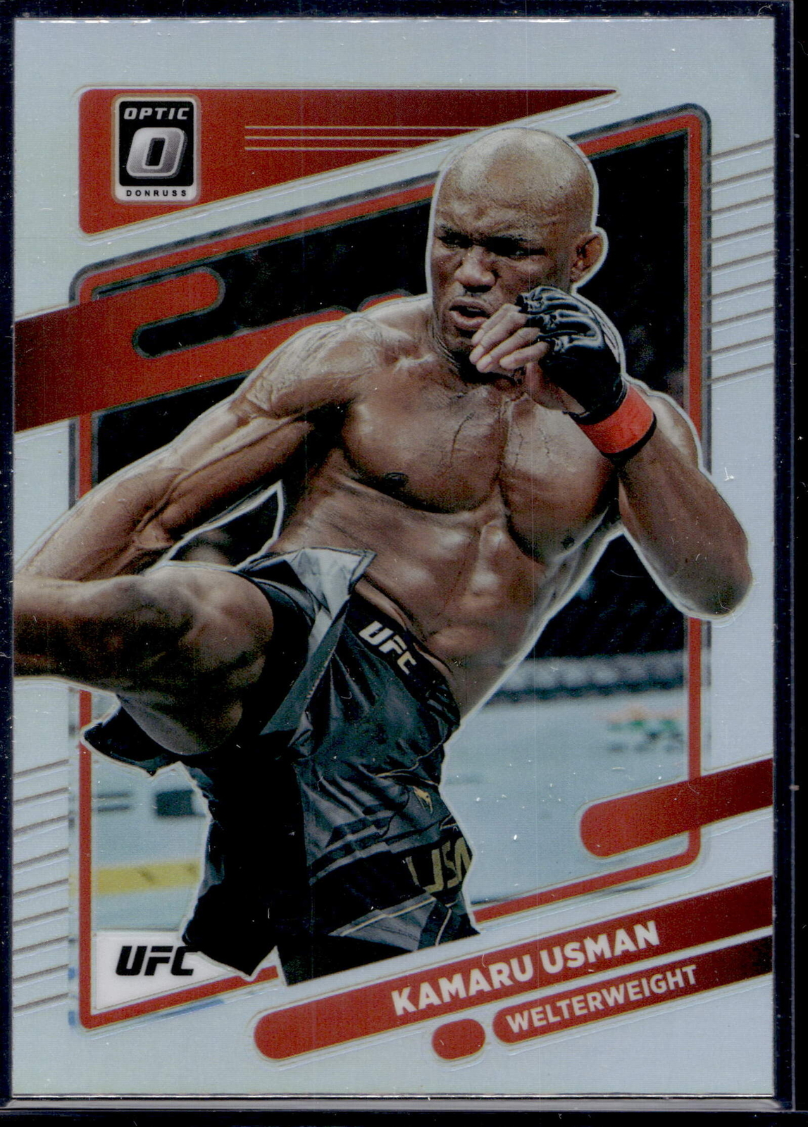 2022 Donruss Optic UFC #42 Kamaru Usman Holo