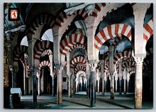 Vintage Postcard- Cordoba Spain Mezquita Cathedral Mosque Arches Alhaken II