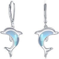 Delfin Ohrstecker 925 Sterling Silber, Hypoallergen, Schmuck Geschenk Damen