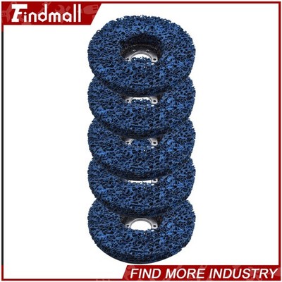 Findmall 5 Pack 4.5'' x 7/8'' Strip Disc Wheel For Paint Rust Removal Clean New