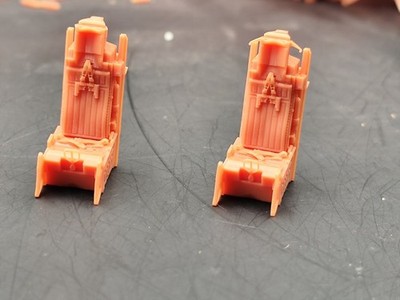 1/72/48 F-16 ACES II Ejection Seat 3D Printed Model Cockpit /2pc