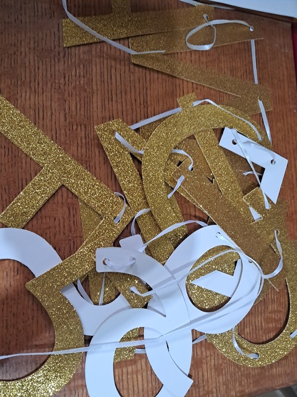 Cutout Awesome 1965 Gold Paper Deceration