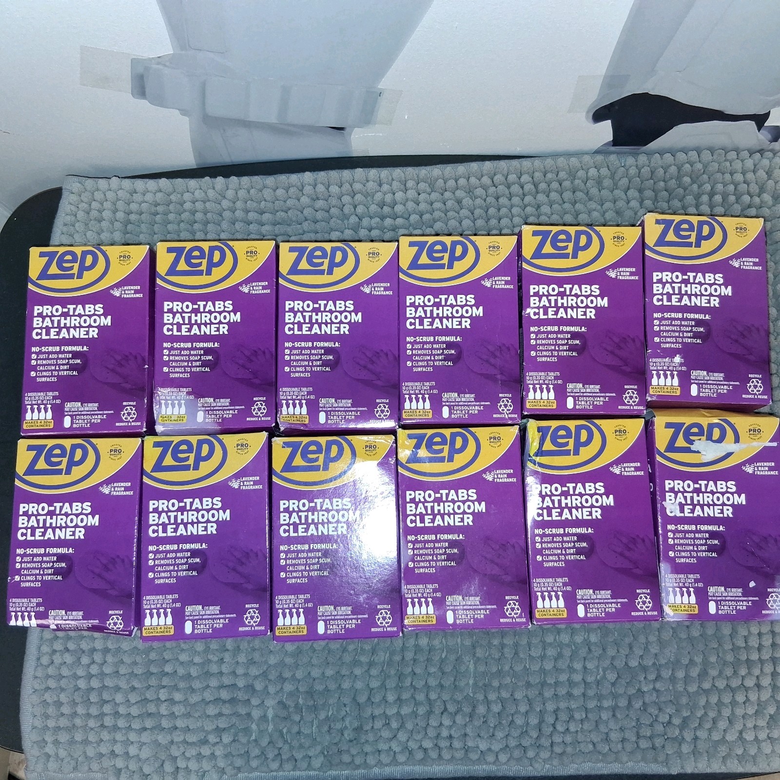 12x Zep Pro Tabs Bathroom Cleaner ,  New , Boxes Have Wear And Tear , READ