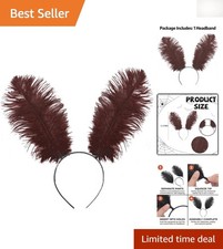 Versatile Ostrich Feather Headband - Perfect for Costume Parties  Festivals