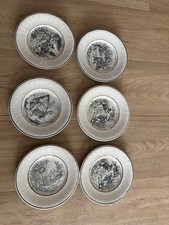 DIGOIN SARREGUEMINES assiette parlante Fables de la Fontaine